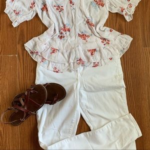3 for $15 White old navy jeans